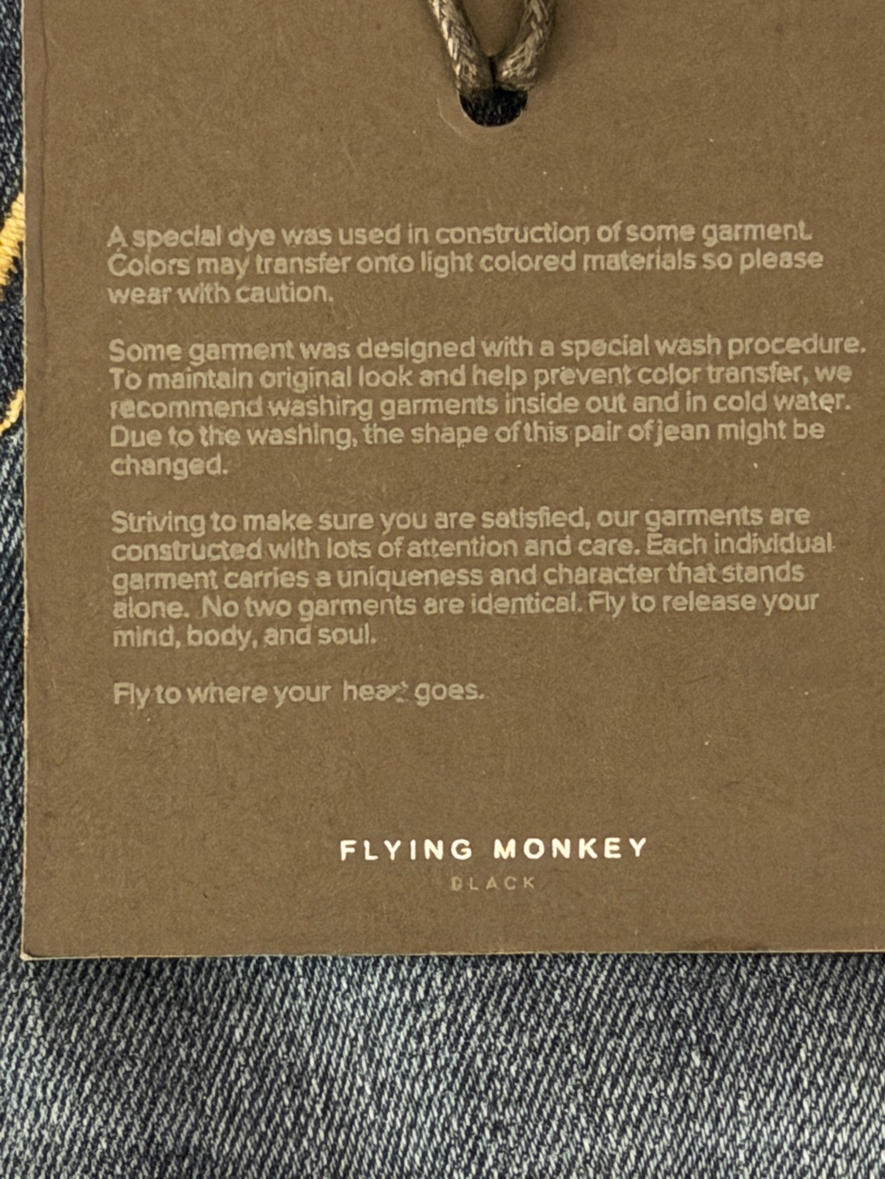 Flying Monkey Mid Rise Straight Stretch Distressed Jeans - Picture 10 of 12